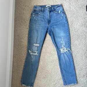 Abercrombie & Fitch Distressed Blue Jeans